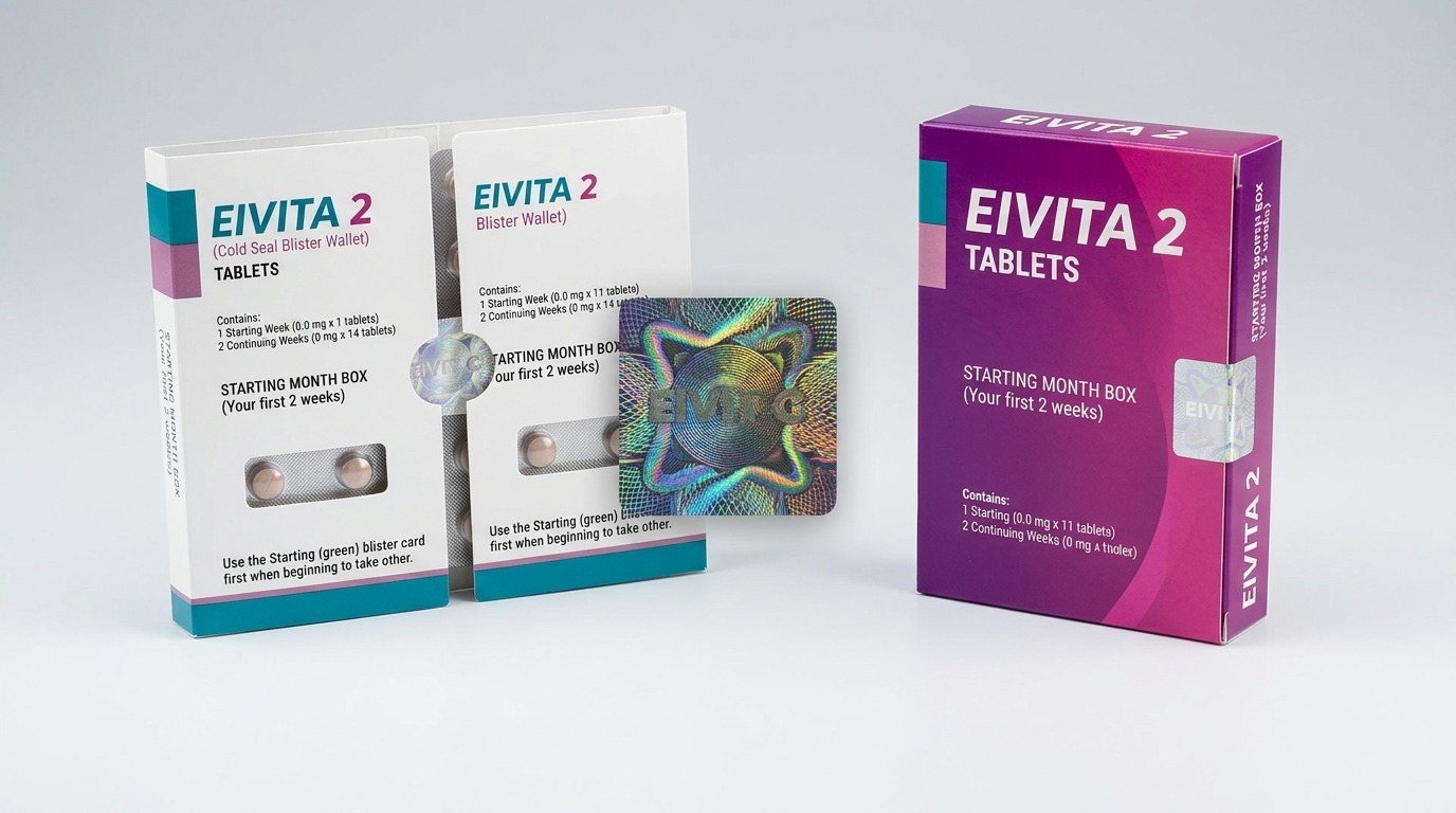 Eivita 2 Blister Wallet with 3D Engravix