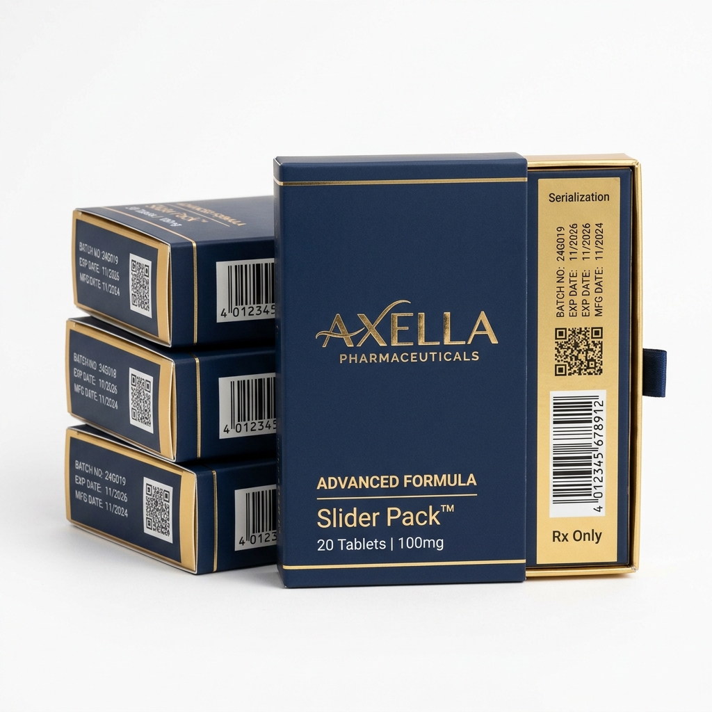 Slider Pack — Premium Printed Sleeve with Serialization Panel